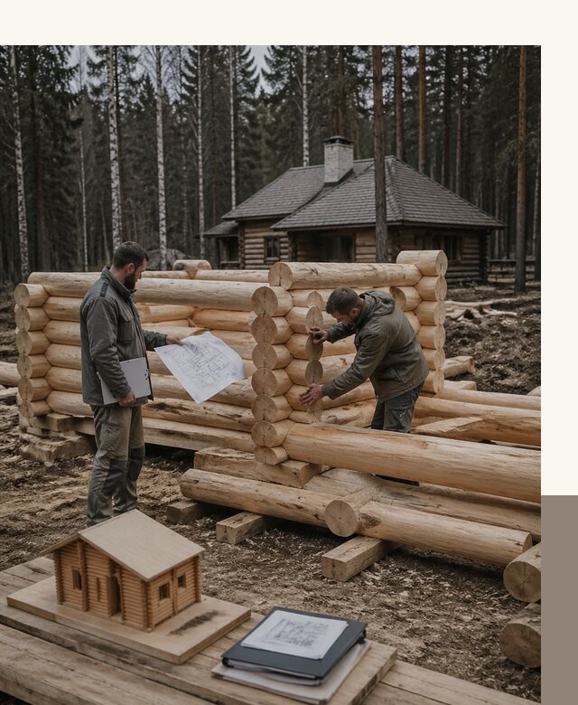 Проектирование и строительство домов из бревна в Балашове